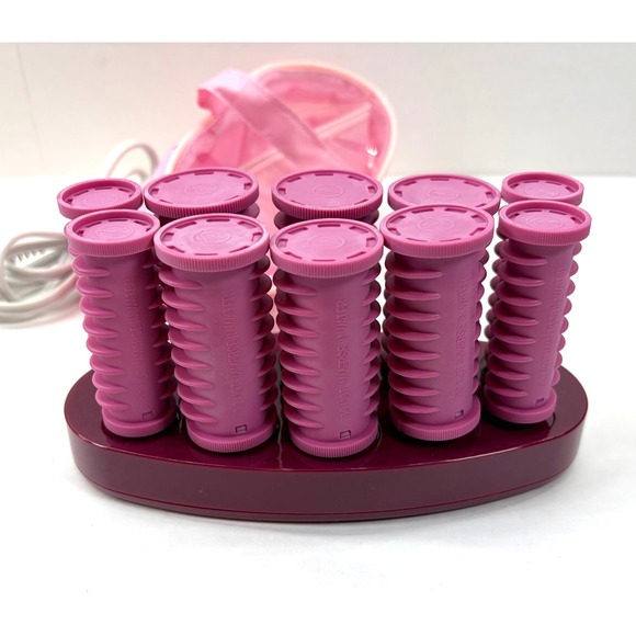 Conair Other - Conair Curls On The Go Hot Rollers 10 Pink NO CLIPS Travel Pageant Cheer TESTED